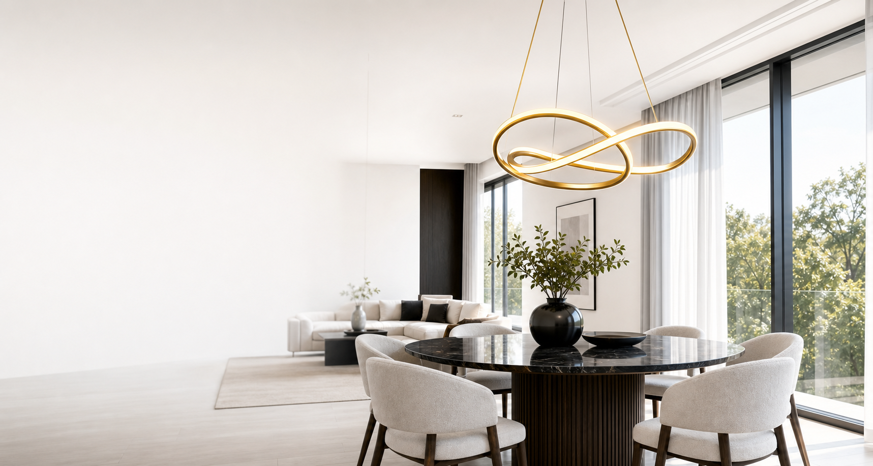 Pars Avize modern yaşam alanı aydınlatması